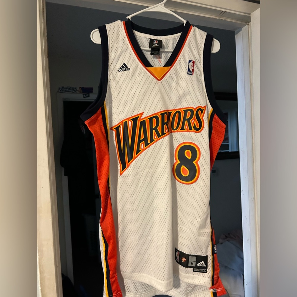 SIGNED vintage warriors jersey with tags